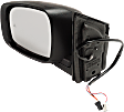 Driver Side Mirror, Power Adjust, Heated, Paintable, Manual Folding