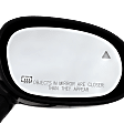 2018 Dodge Challenger - Passenger Side Mirror, Power Adjust, Heated, Paintable, Manual Folding, No Signal Light, With Blind Spot Detection in Glass, No Memory, No Puddle Light, No Auto-Dimming