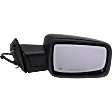 Passenger Side Mirror, Power Adjust, Heated, Power Folding, Paintable, In-housing Signal Light, Without Memory Recall, With Puddle Light, No Auto-Dimming, No Blind Spot Feature