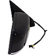 Passenger Side Mirror, Power Adjust, Heated, Power Folding, Paintable, In-housing Signal Light, Without Memory Recall, With Puddle Light, No Auto-Dimming, No Blind Spot Feature