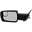 Driver Side Mirror, Power Adjust, Heated, Power Folding, Textured Black, In-housing Signal Light, No Memory, With Puddle Light, No Auto-Dim, With Blind Spot Glass