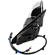 Passenger Side Mirror, Power Adjust, Heated, Power Folding, Chrome, In-housing Signal Light, With Memory, With Puddle Light, No Auto-Dim, With Blind Spot Glass