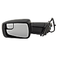 Driver Side Mirror, Power Adjust, Heated, Power Folding, Textured Black, In-housing Signal Light, With Memory, With Puddle Light, No Auto-Dim, With Blind Spot Detection in Glass
