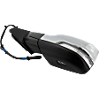 Driver Side Mirror, Power Adjust, Heated, Power Folding, Chrome, In-housing Signal Light, With Memory, With Puddle Light, No Auto-Dim, With Blind Spot Detection in Glass