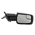 Passenger Side Mirror, Power Adjust, Heated, Power Folding, Chrome, In-housing Signal Light, With Memory, With Puddle Light, No Auto-Dim, With Blind Spot Glass