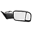 2022 Ram 3500 - Passenger Side Towing Mirror, Power Adjust, Heated, Textured Black, Manual Folding, In-housing Signal Light, With Blind Spot Glass, No Memory, With Puddle Light, No Auto-Dimming