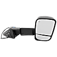2022 Ram 3500 - Passenger Side Towing Mirror, Power Adjust, Heated, Textured Black, Manual Folding, In-housing Signal Light, With Blind Spot Glass, No Memory, With Puddle Light, No Auto-Dimming