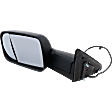 Driver Side Towing Mirror, Power Adjust, Heated, Power Folding, Textured Black, In-housing Signal Light, No Memory, With Puddle Light, No Auto-Dim, With Blind Spot Glass
