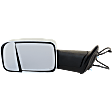 Driver Side Towing Mirror, Power Adjust, Heated, Power Folding, Chrome, In-housing Signal Light, Without Memory Recall, With Puddle Light, No Auto-Dimming, With Blind Spot Glass