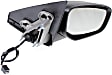Passenger Side Mirror, Power, Manual Folding, Non-Heated, Paintable, No Signal Light, No Memory, No Puddle Light, No Auto-Dimming, No Blind Spot Feature
