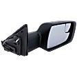Passenger Side Mirror, Power Adjust, Heated, Power Folding, Paintable, In-housing Signal Light, No Memory, With Puddle Light, No Auto-Dim, No Blind Spot Feature