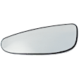 Towing Mirror Glass, Driver Side, Lower, Heated, Power Folding Mirror, Wide