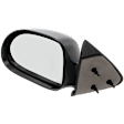 Driver Side Mirror, Manual Adjust, Non-Folding, Non-Heated, Textured Black, No Signal Light, No Memory, No Puddle Light, No Auto-Dimming, No Blind Spot Feature
