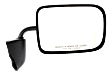 Passenger Side Mirror, Manual Adjust, Manual Folding, Non-Heated, Textured Black, No Signal Light, No Memory, Puddle Light, and Auto-Dimming, No Blind Spot Feature, Base Model
