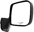 Passenger Side Mirror, Manual Adjust, Manual Folding, Non-Heated, Textured Black, No Signal Light, No Memory, Puddle Light, and Auto-Dimming, No Blind Spot Feature, Base Model