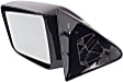 Driver Side Mirror, Manual Adjust, Non-Folding, Non-Heated, Textured Black, No Signal Light, No Memory, No Puddle Light, No Auto-Dimming, No Blind Spot Feature