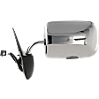 Driver Side Mirror, Power Adjust, Non-Heated, Manual Folding, Chrome, No Signal Light, No Memory, No Puddle Light, No Auto-Dim, No Blind Spot Feature