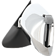 Driver Side Mirror, Power Adjust, Non-Heated, Manual Folding, Chrome, No Signal Light, No Memory, No Puddle Light, No Auto-Dim, No Blind Spot Feature