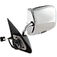 Driver Side Mirror, Power Adjust, Non-Heated, Manual Folding, Chrome, No Signal Light, No Memory, No Puddle Light, No Auto-Dim, No Blind Spot Feature