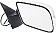 Passenger Side Mirror, Power Adjust, Non-Heated, Manual Folding, Chrome, No Signal Light, No Memory, No Puddle Light, No Auto-Dim, No Blind Spot Feature