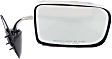 Passenger Side Mirror, Manual Adjust, Manual Folding, Non-Heated, Chrome, No Signal Light, No Memory, No Puddle Light, No Auto-Dimming, No Blind Spot Feature