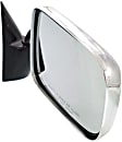 Passenger Side Mirror, Manual Adjust, Manual Folding, Non-Heated, Chrome, No Signal Light, No Memory, No Puddle Light, No Auto-Dimming, No Blind Spot Feature