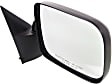 Passenger Side Mirror, Manual Adjust, Non-Heated, Manual Folding, Textured Black, No Signal Light, No Memory, No Puddle Light, No Auto-Dim, No Blind Spot Feature