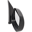 Passenger Side Mirror, Manual Adjust, Manual Folding, Non-Heated, Textured Black, No Signal Light, No Memory, Puddle Light, and Auto-Dimming, No Blind Spot Feature, Base Model
