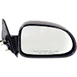 2002 Dodge Dakota Sport - Passenger Side Mirror, Power Adjust, Non-Heated, Textured Black, Non-Folding, No Signal Light, No Blind Spot Feature, No Memory, No Puddle Light, No Auto-Dimming