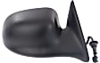 2002 Dodge Dakota Sport - Passenger Side Mirror, Power Adjust, Non-Heated, Textured Black, Non-Folding, No Signal Light, No Blind Spot Feature, No Memory, No Puddle Light, No Auto-Dimming
