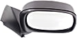 Passenger Side Mirror, Power Adjust, Heated, Manual Folding, Textured Black, No Signal Light, No Memory, No Puddle Light, No Auto-Dim, No Blind Spot Feature