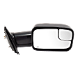 Passenger Side Towing Mirror, Power, Manual Folding, Heated, Textured Black, No Signal Light, No Memory, No Puddle Light, No Auto-Dimming, With Blind Spot Glass