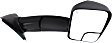 Passenger Side Towing Mirror, Power, Manual Folding, Heated, Textured Black, No Signal Light, No Memory, No Puddle Light, No Auto-Dimming, With Blind Spot Glass
