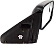 Passenger Side Towing Mirror, Power, Manual Folding, Heated, Textured Black, No Signal Light, No Memory, No Puddle Light, No Auto-Dimming, With Blind Spot Glass