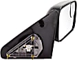 Passenger Side Towing Mirror, Power, Manual Folding, Heated, Textured Black, No Signal Light, No Memory, No Puddle Light, No Auto-Dimming, With Blind Spot Glass