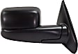 Passenger Side Towing Mirror, Power, Manual Folding, Heated, Textured Black, No Signal Light, No Memory, No Puddle Light, No Auto-Dimming, With Blind Spot Glass