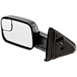 2002-2008 Dodge Ram 1500 - Driver Side Towing Mirror, Manual Adjust, Manual Folding, Non-Heated, Textured Black, No Signal Light, No Memory, No Puddle Light, No Auto-Dimming, With Blind Spot Glass