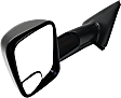 2002-2008 Dodge Ram 1500 - Driver Side Towing Mirror, Manual Adjust, Manual Folding, Non-Heated, Textured Black, No Signal Light, No Memory, No Puddle Light, No Auto-Dimming, With Blind Spot Glass
