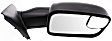 Passenger Side Towing Mirror, Manual Adjust, Manual Folding, Non-Heated, Textured Black, No Signal Light, No Memory, No Puddle Light, No Auto-Dimming, With Blind Spot Glass