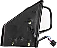 Passenger Side Mirror, Power Adjust, Manual Folding, Heated, Textured Black, No Signal Light, No Memory, No Puddle Light, No Auto-Dimming, No Blind Spot Feature