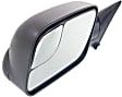 Driver Side Towing Mirror, Manual Adjust, Non-Heated, Manual Folding, Textured Black, No Signal Light, No Memory, No Puddle Light, No Auto-Dim, With Blind Spot Glass