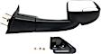 Passenger Side Towing Mirror, Manual Adjust, Non-Heated, Manual Folding, Textured Black, No Signal Light, No Memory, No Puddle Light, No Auto-Dimming, With Blind Spot Glass