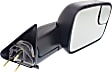 Passenger Side Towing Mirror, Manual Adjust, Non-Heated, Manual Folding, Textured Black, No Signal Light, No Memory, No Puddle Light, No Auto-Dimming, With Blind Spot Glass