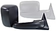 Passenger Side Towing Mirror, Manual Adjust, Non-Heated, Manual Folding, Textured Black, No Signal Light, No Memory, No Puddle Light, No Auto-Dimming, With Blind Spot Glass