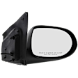 Passenger Side Mirror, Power, Non-Folding, Non-Heated, Textured Black, No Signal Light, No Memory, No Puddle Light, No Auto-Dimming, No Blind Spot Feature