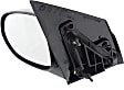 Driver Side Mirror, Manual Adjust, Non-Folding, Non-Heated, Textured Black, No Signal Light, No Memory, No Puddle Light, No Auto-Dimming, No Blind Spot Feature