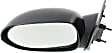 Driver Side Mirror, Manual Adjust, Non-Folding, Non-Heated, Textured Black, No Signal Light, No Memory, No Puddle Light, No Auto-Dimming, No Blind Spot Feature