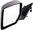 Driver Side Mirror, Power Adjust, Manual Folding, Heated, Textured Black, No Signal Light, Memory, Puddle Light, Auto-Dimming, and Blind Spot Feature, For Models With One Touch Feature
