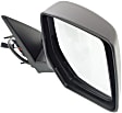 2007-2011 Dodge Nitro - Passenger Side Mirror, Power, Manual Folding, Heated, Textured Black, No Signal Light, Memory, Puddle Light, Auto-Dimming, and Blind Spot Feature, For Models With One Touch Feature