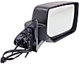 2007-2011 Dodge Nitro - Passenger Side Mirror, Power, Manual Folding, Heated, Textured Black, No Signal Light, Memory, Puddle Light, Auto-Dimming, and Blind Spot Feature, For Models With One Touch Feature